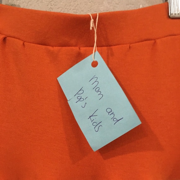 Skirt Girl 4 100% Cotton Orange Colorblock Tiered Maxi Skirt Mom & Pop’s Kids - Picture 3 of 10
